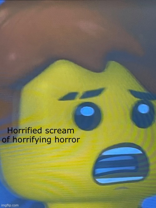 High Quality Horrified scream of horrifying horror Blank Meme Template