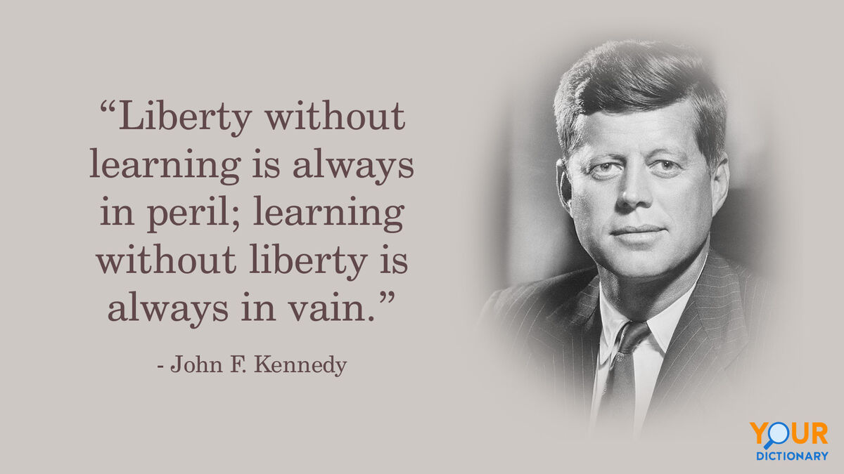 High Quality JFK quote learning liberty Blank Meme Template