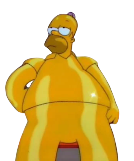 High Quality Giant Gold Homer Blank Meme Template