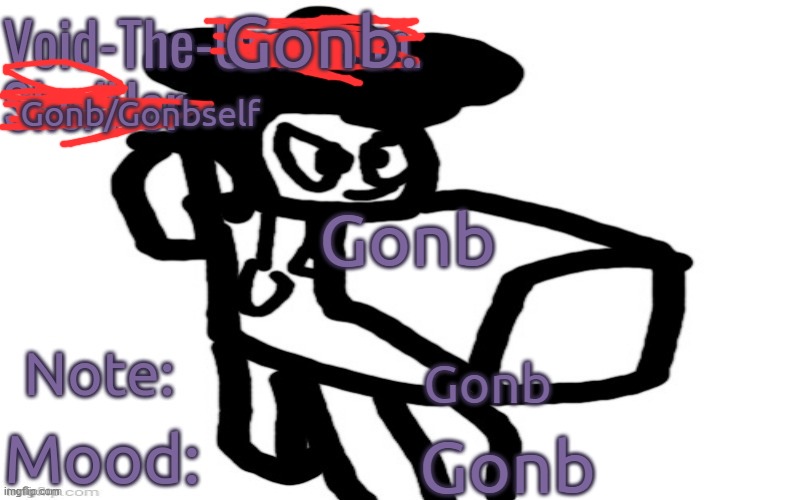 Gonb | Gonb. Gonb/Gonbself; Gonb; Gonb; Gonb | image tagged in g,o,n,b,gonb | made w/ Imgflip meme maker
