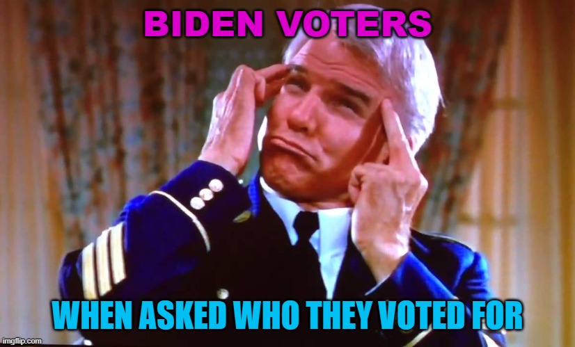 Biden voters when asked who they voted for | BIDEN VOTERS; WHEN ASKED WHO THEY VOTED FOR | image tagged in dirty rotten scoundrels | made w/ Imgflip meme maker