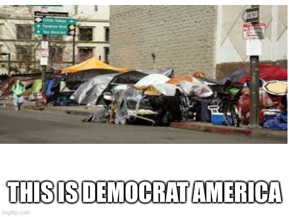Skid row | THIS IS DEMOCRAT AMERICA | image tagged in democrats | made w/ Imgflip meme maker