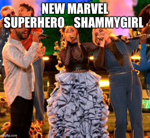 Celebrity Idocracy lives | NEW MARVEL SUPERHERO    SHAMMYGIRL | image tagged in fashion police | made w/ Imgflip meme maker