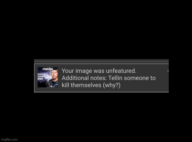 Unbased mod | image tagged in blank black | made w/ Imgflip meme maker