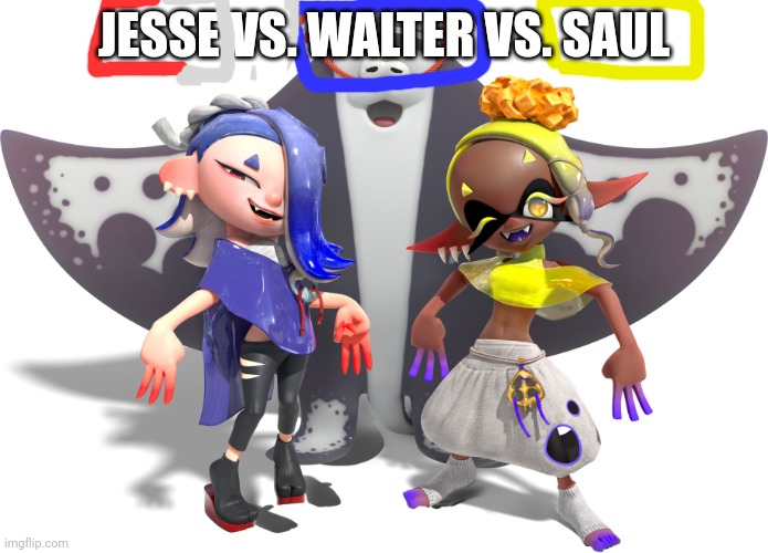 Deep Cut | JESSE VS. WALTER VS. SAUL | image tagged in deep cut | made w/ Imgflip meme maker