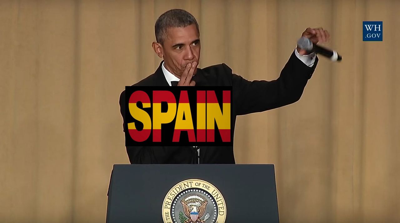 High Quality Spain Mic drop Blank Meme Template