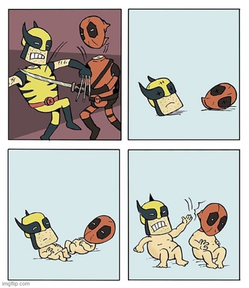 Plausible | image tagged in deadpool,wolverine | made w/ Imgflip meme maker