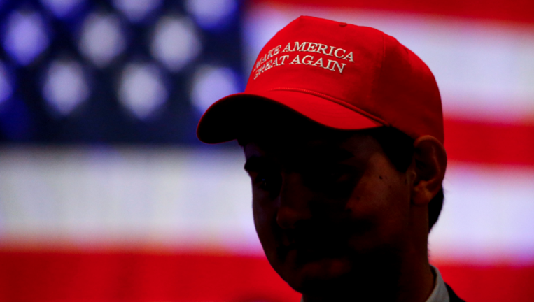High Quality Shadowy MAGA Trump supporter Blank Meme Template