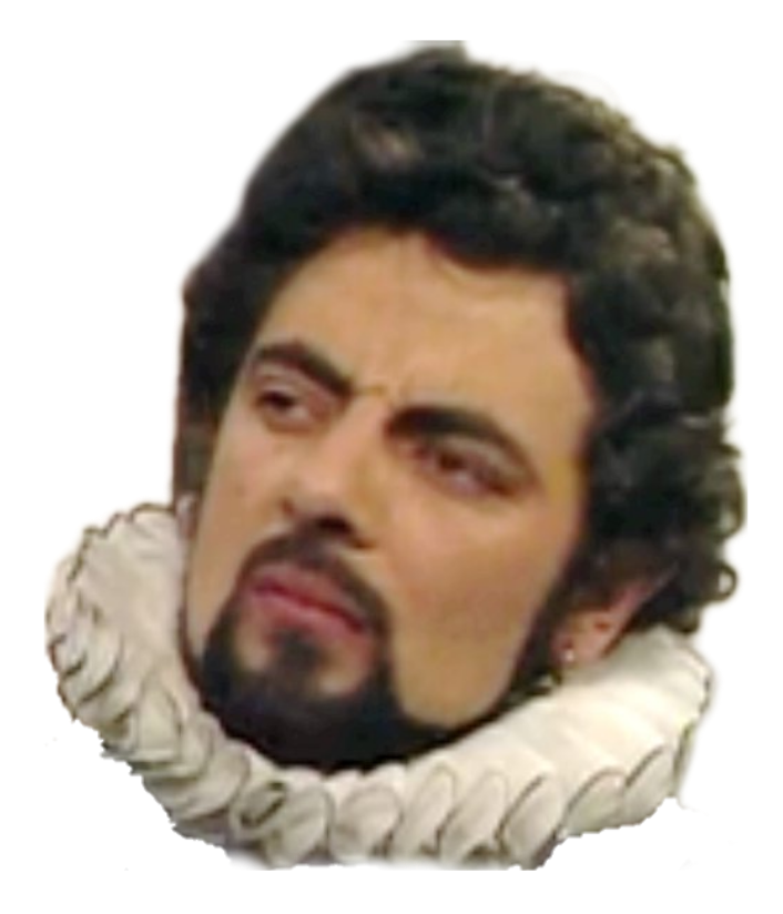 High Quality Blackadder head Blank Meme Template