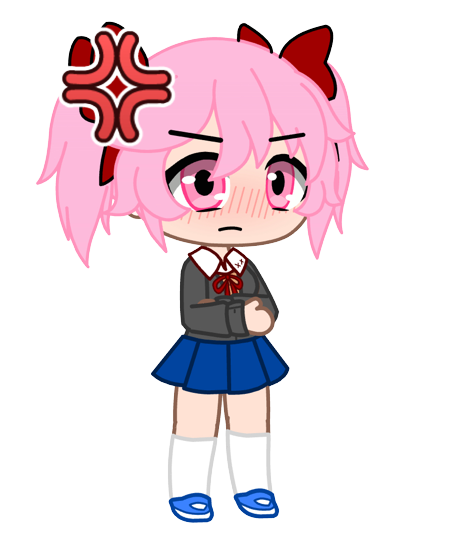 Angry Natsuki Blank Meme Template