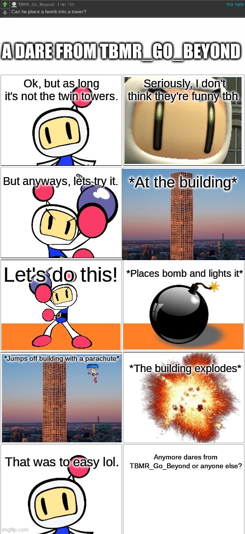 Dare #1 | made w/ Imgflip meme maker