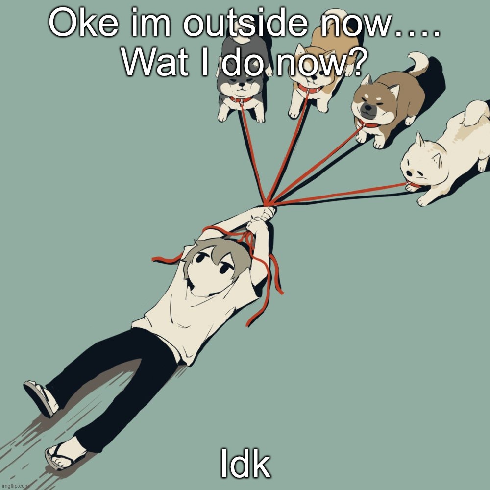 Avogado6 | Oke im outside now….
Wat I do now? Idk | image tagged in avogado6 | made w/ Imgflip meme maker