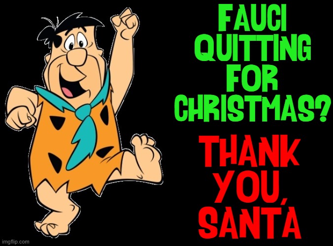 FAUCI
QUITTING
FOR
CHRISTMAS? THANK
YOU,
SANTA | made w/ Imgflip meme maker