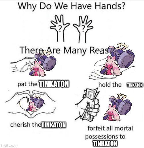Why Do We Have Hands | TINKATON; TINKATON; TINKATON; TINKATON | image tagged in why do we have hands | made w/ Imgflip meme maker