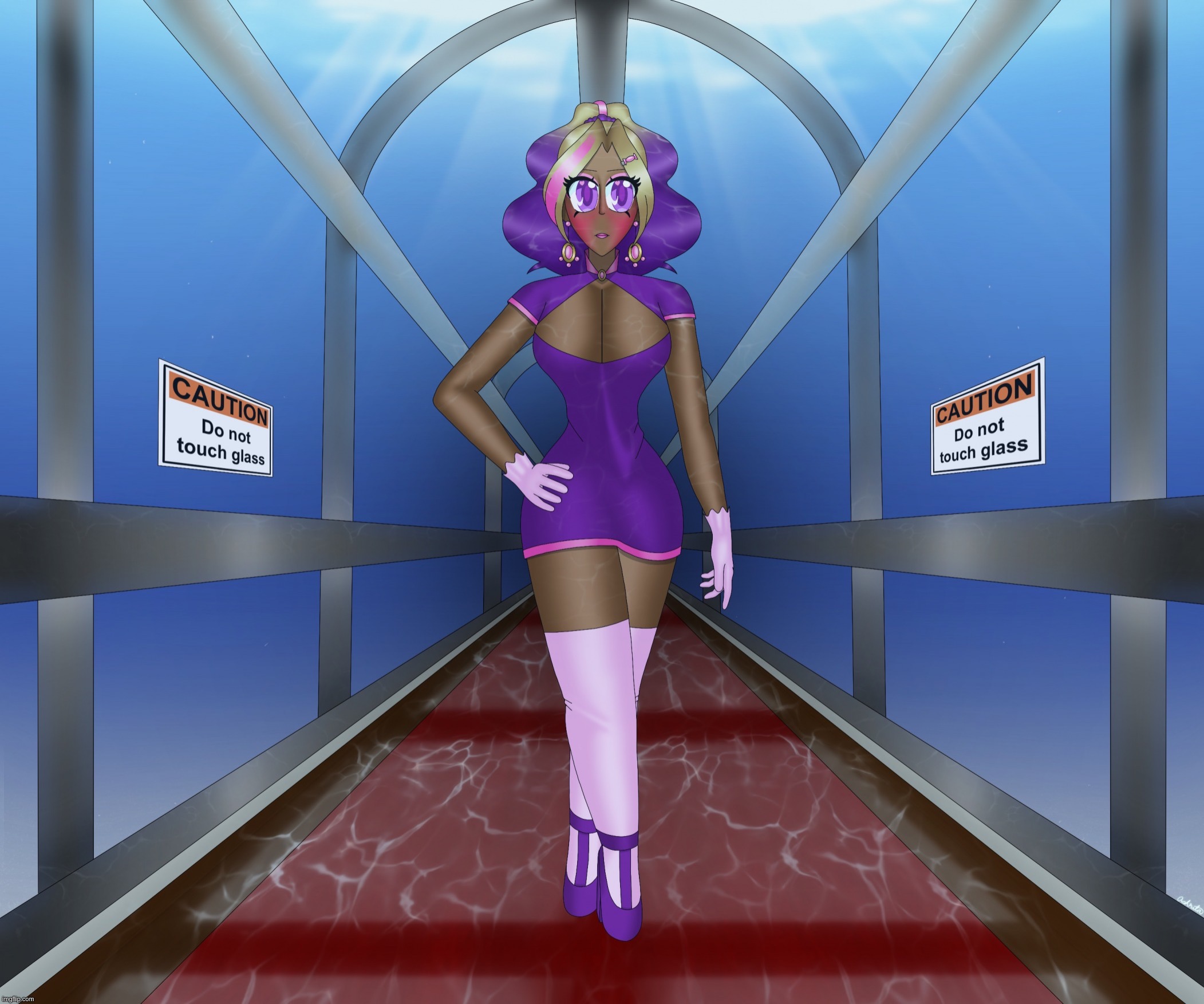 image tagged in kashiko in the underwater hall | made w/ Imgflip meme maker