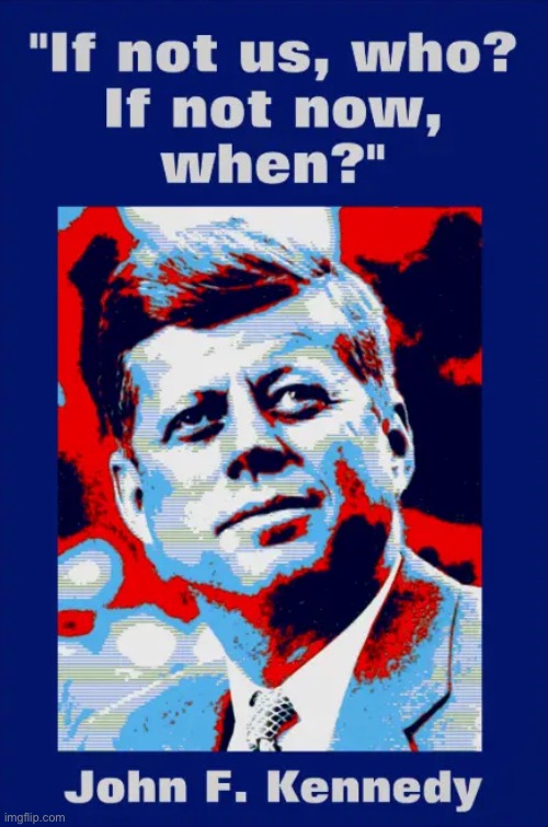 Guest appearance | image tagged in jfk quote if not us who if not now when | made w/ Imgflip meme maker