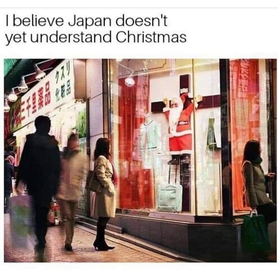 High Quality Japanese Christmas Blank Meme Template