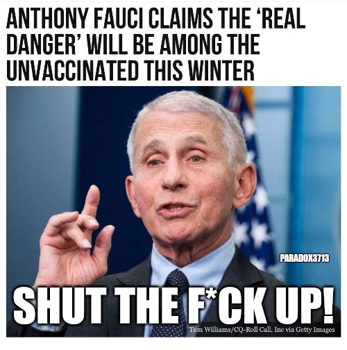 Are y'all still playing pandemic with this guy? | PARADOX3713; SHUT THE F*CK UP! | image tagged in memes,politics,joe biden,dr fauci,funny,stfu | made w/ Imgflip meme maker