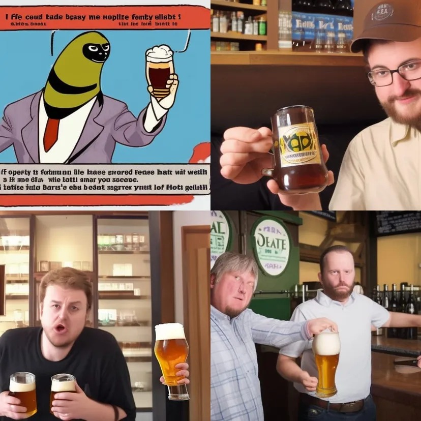 “If there’s such a malt beer shortage, then why am I holding an Blank Meme Template