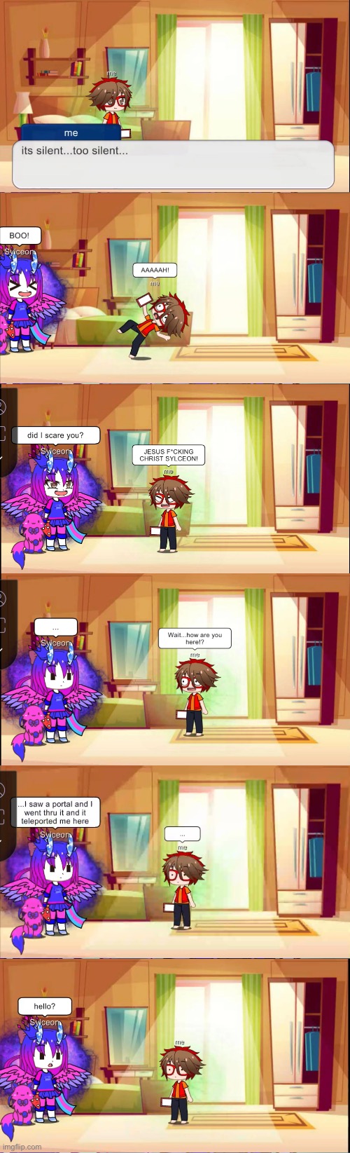 Gacha shorts: the day sylceon scared me pt. 1 | made w/ Imgflip meme maker