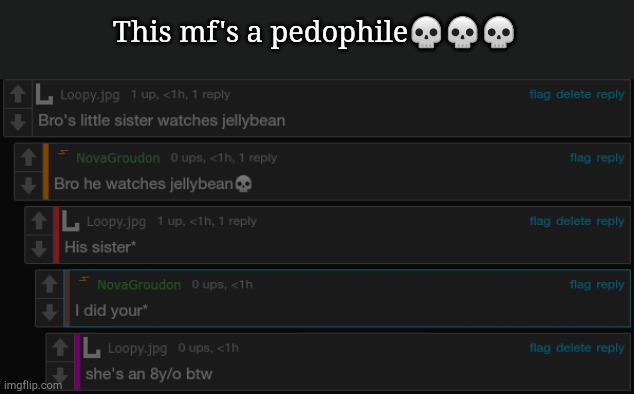 This mf's a pedophile💀💀💀 | made w/ Imgflip meme maker