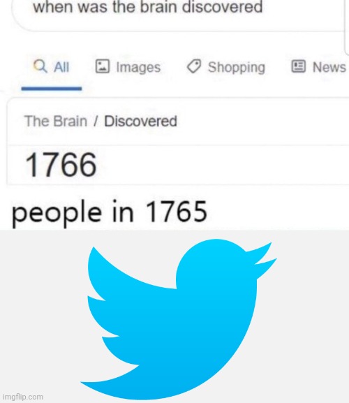 when was the brain discovered | image tagged in when was the brain discovered | made w/ Imgflip meme maker