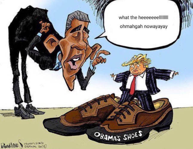 Hell naw he stealin Obama shoes :skull: | made w/ Imgflip meme maker