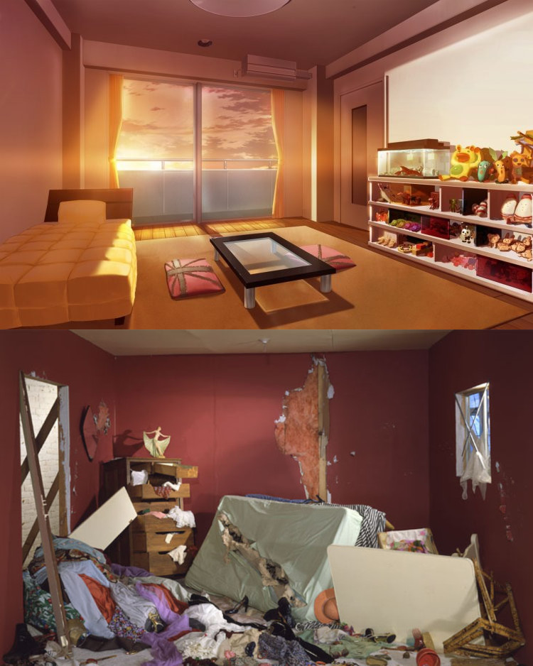 before after rooms Blank Meme Template