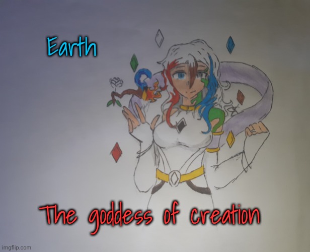 Earth the mom of Shadow | Earth; The goddess of creation | image tagged in earth the mom of shadow | made w/ Imgflip meme maker