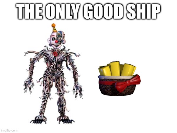 The only good ship besides obviously ballora x springtrap | THE ONLY GOOD SHIP | image tagged in fnaf sister location | made w/ Imgflip meme maker