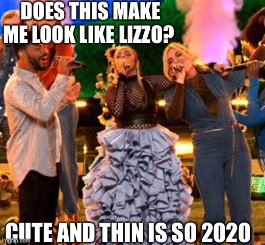 The difference between fashion and style. | DOES THIS MAKE ME LOOK LIKE LIZZO? CUTE AND THIN IS SO 2020 | image tagged in fashion police | made w/ Imgflip meme maker