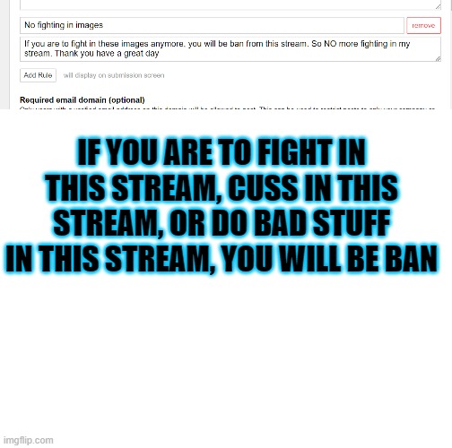 No fighting guys. COME on. look at food | IF YOU ARE TO FIGHT IN THIS STREAM, CUSS IN THIS STREAM, OR DO BAD STUFF IN THIS STREAM, YOU WILL BE BAN | image tagged in blank white template | made w/ Imgflip meme maker