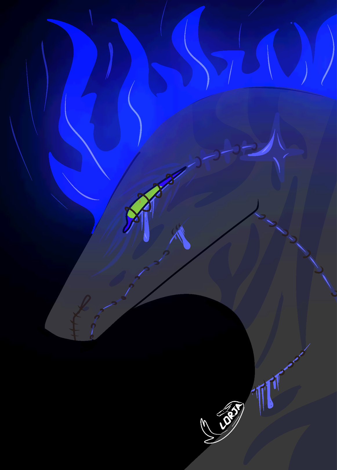 Random redraw of an oc I found in my room Blank Meme Template