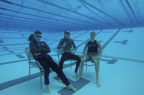 Me and the boys underwater Blank Meme Template