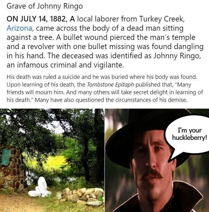 I'm your huckleberry! | image tagged in history memes,tombstone,doc holliday,johnny ringo,i'm your huckleberry | made w/ Imgflip meme maker