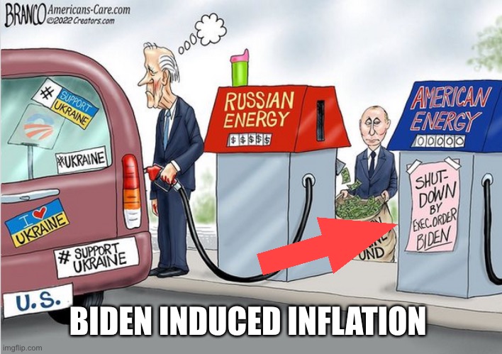 BIDEN INDUCED INFLATION | made w/ Imgflip meme maker