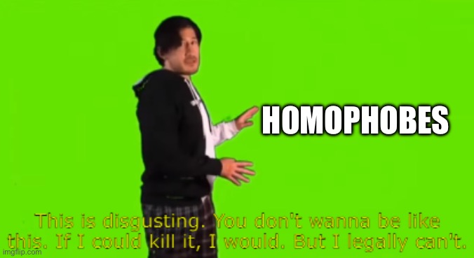 gross (Loki's note: Agreed) | HOMOPHOBES | image tagged in markiplier this is disgusting,homophobic | made w/ Imgflip meme maker