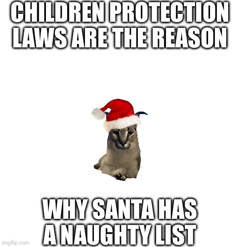 Anti-unicef | CHILDREN PROTECTION LAWS ARE THE REASON; WHY SANTA HAS A NAUGHTY LIST | image tagged in roast | made w/ Imgflip meme maker