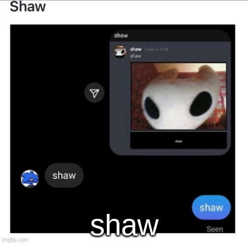 shaw | made w/ Imgflip meme maker