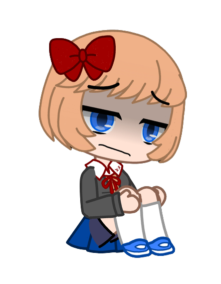 Gacha Club Sayori v2 Blank Meme Template