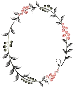 frame flowers wreath Blank Meme Template
