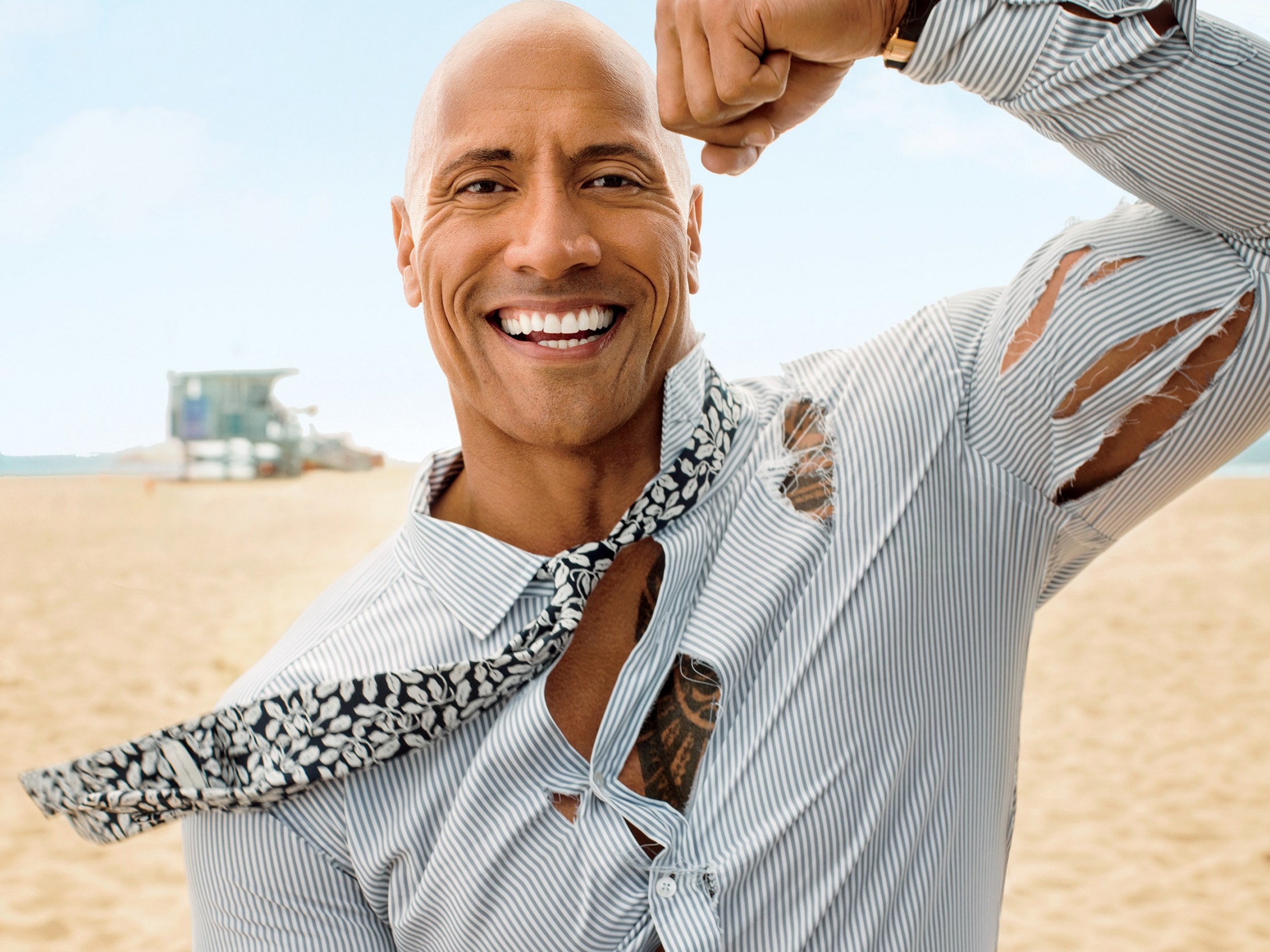 High Quality the Rock GQ Blank Meme Template