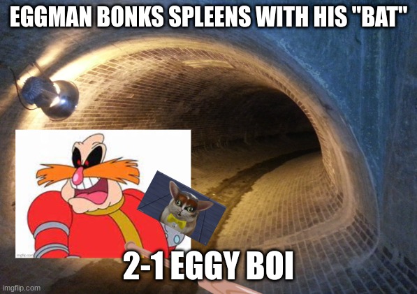 EGGMAN BONKS SPLEENS WITH HIS "BAT"; 2-1 EGGY BOI | made w/ Imgflip meme maker