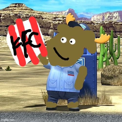 When Tyrone is black | image tagged in mailman tyrone from the backyardigans,the backyardigans,kfc | made w/ Imgflip meme maker