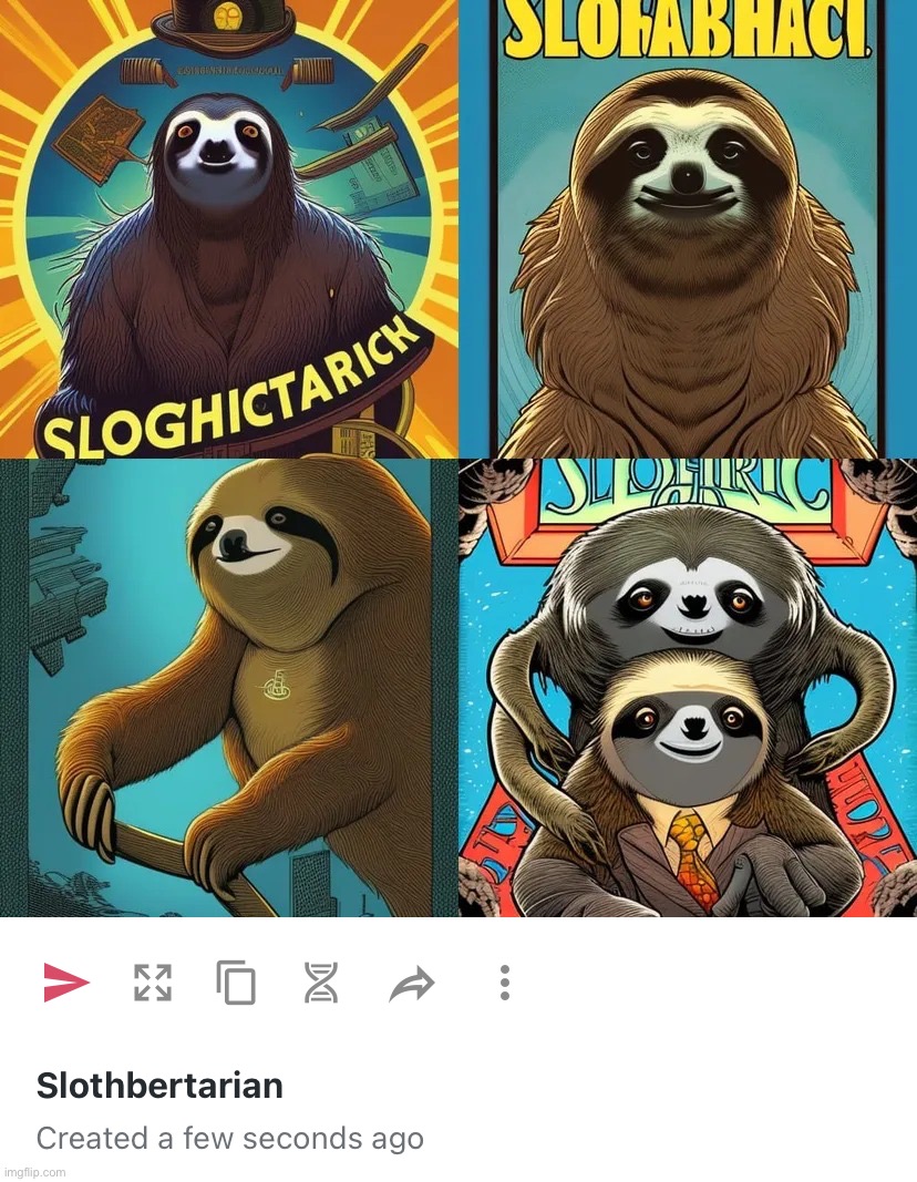 [In which Sloth undergoes a Liberty-forward political awakening after encountering the Ancap philosophy] | image tagged in slothbertarian,slothbertarianism,ancap | made w/ Imgflip meme maker