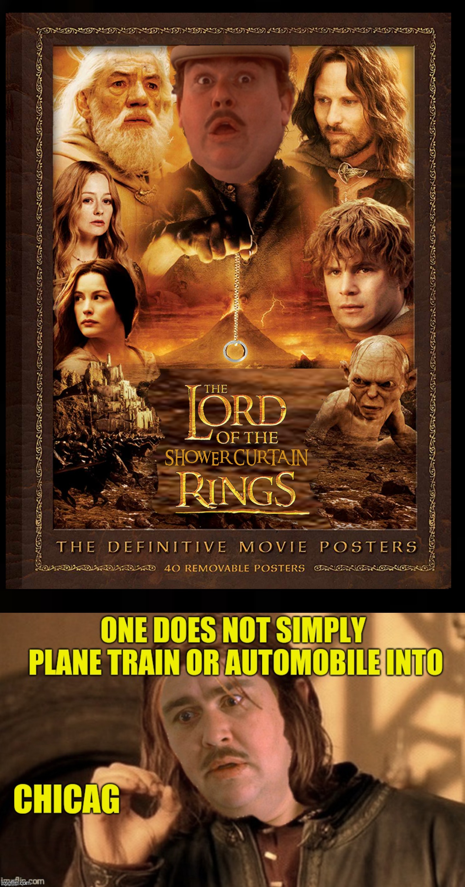 Happy Thanksgiving | image tagged in bad photoshop,lord of the rings,planes trains and automobiles | made w/ Imgflip meme maker