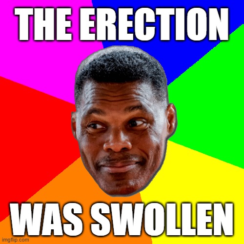 thats easy for you to say! | THE ERECTION; WAS SWOLLEN | image tagged in swollen,erection,fraud,horny,herschel,swole | made w/ Imgflip meme maker