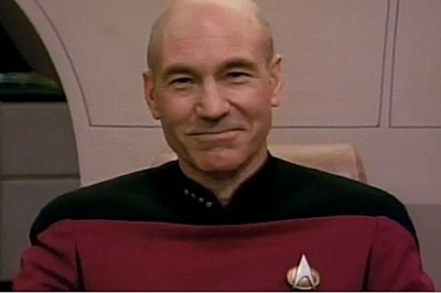 Picard smile Blank Meme Template