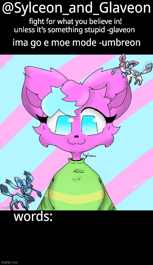 sylceon_and_glaveon 3.0 Blank Meme Template