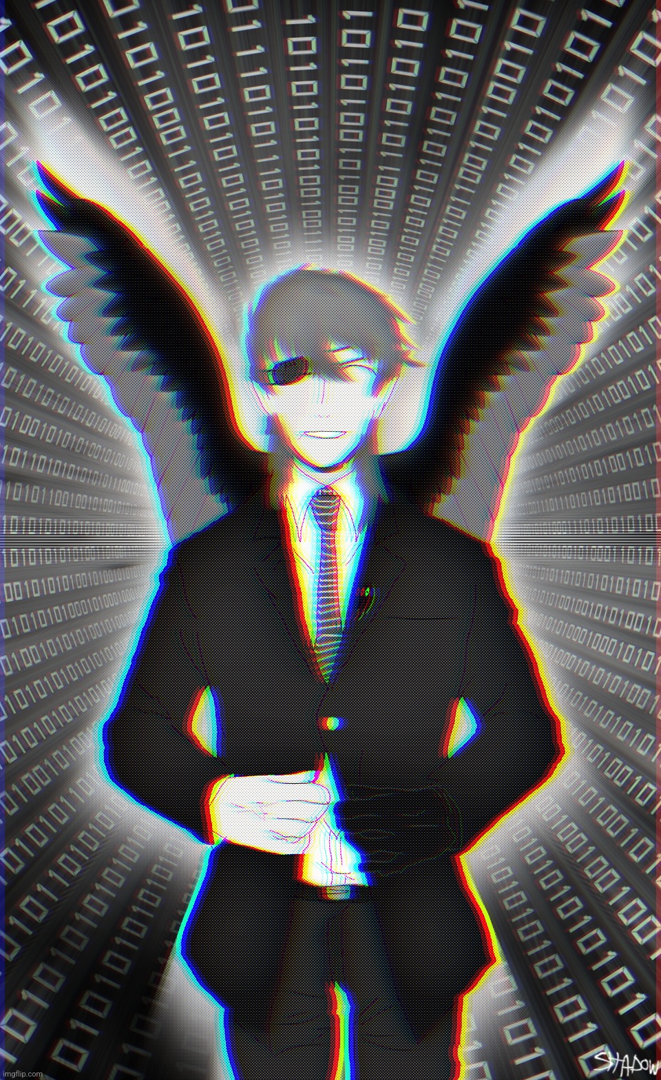 All Suited Up (The Burning Man) | An experimental art of my persona | made w/ Imgflip meme maker